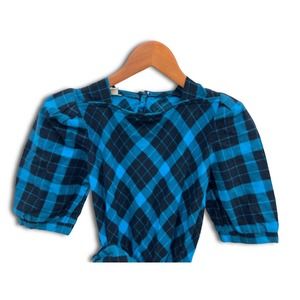 1960s Tartan plaid Swing Dress S/M